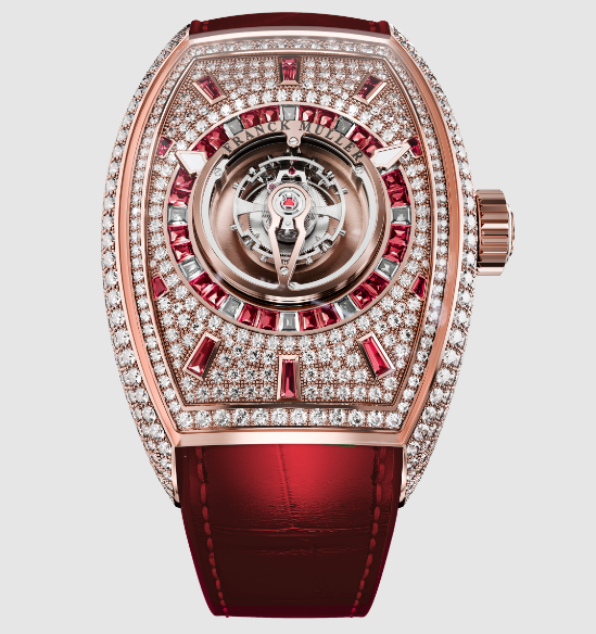 Review Franck Muller Curvex CX Grand Central Tourbillon Rainbow Replica Watch for Sale Cheap Price CX 36 T CTR D CD BAG RU
